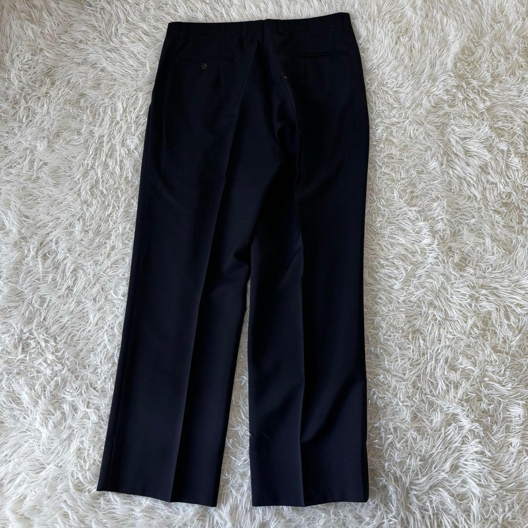 LONNER✨ゼニア生地　ダブルブレスト　レトロセットアップ　濃紺　L