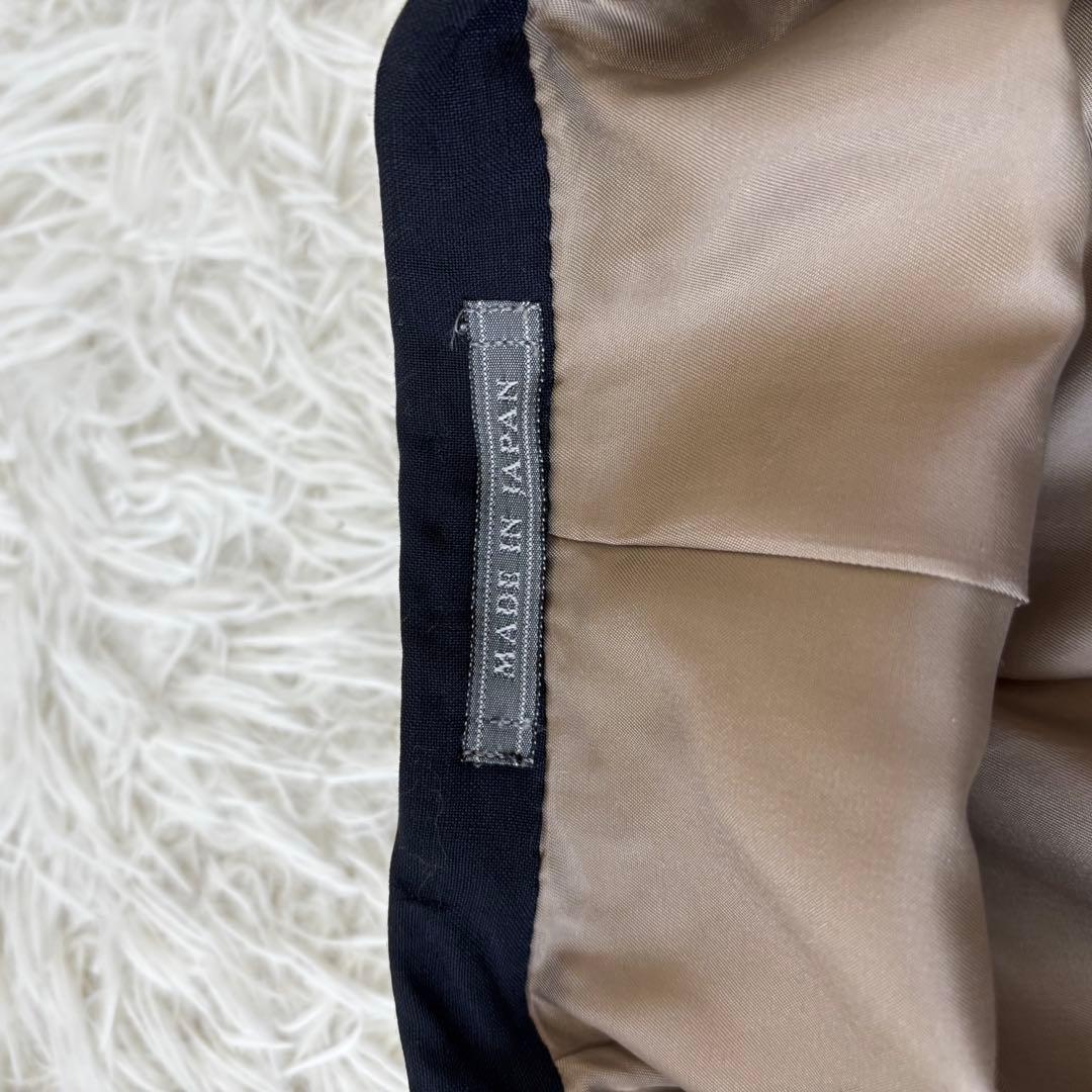 LONNER✨ゼニア生地　ダブルブレスト　レトロセットアップ　濃紺　L