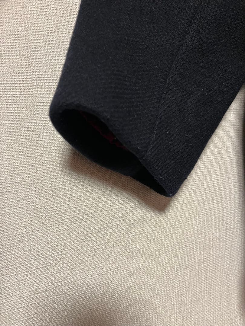 90s ヴィンテージ マックレガー Pコート 裏地キルティング 赤 ネイビー L