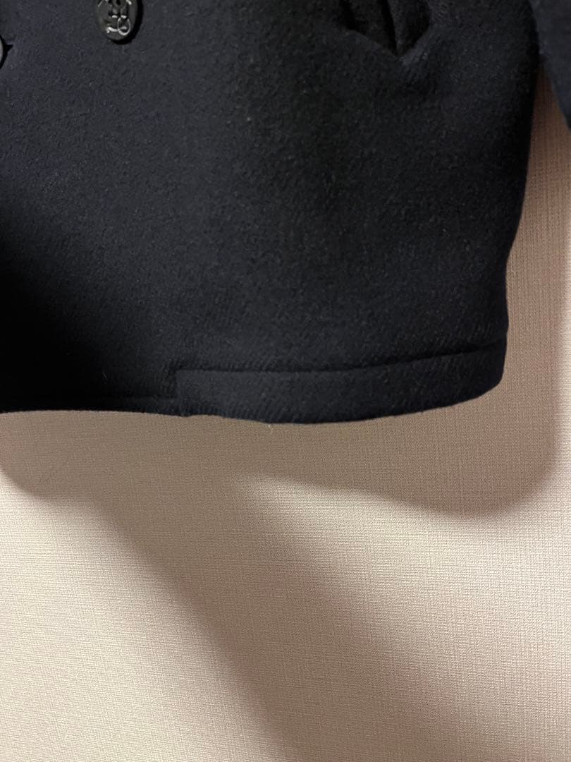 90s ヴィンテージ マックレガー Pコート 裏地キルティング 赤 ネイビー L