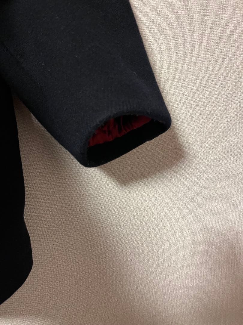 90s ヴィンテージ マックレガー Pコート 裏地キルティング 赤 ネイビー L