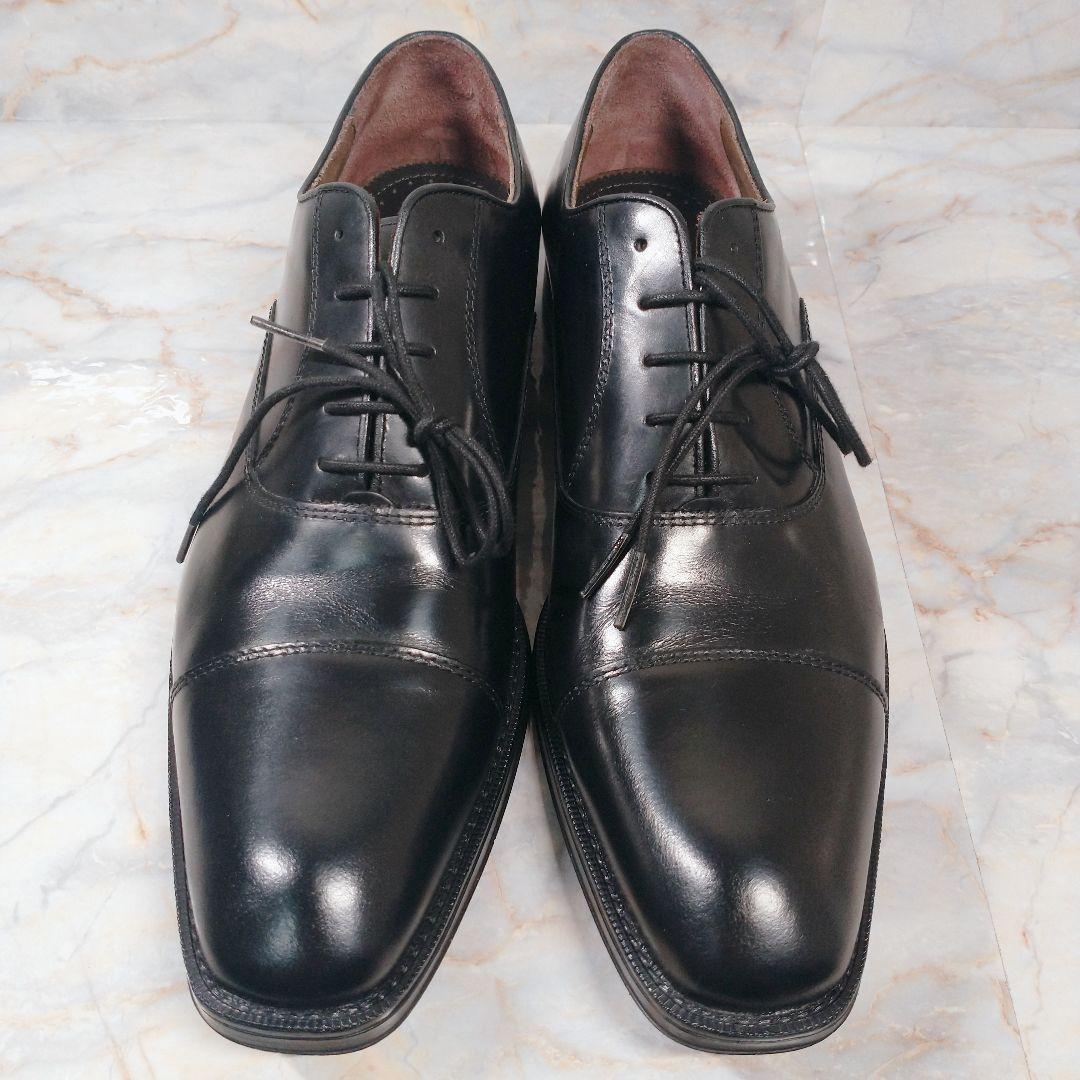 ジャンカルロモレリ 黒 ストレートチップ 内羽根 27.5