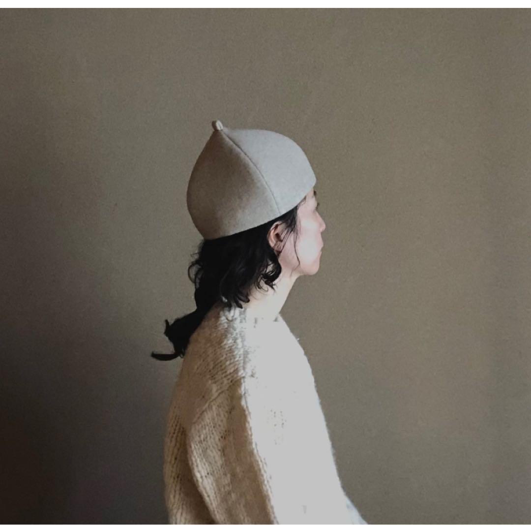 【試着のみ】ミテ mite どんぐり帽 生成 Mサイズ