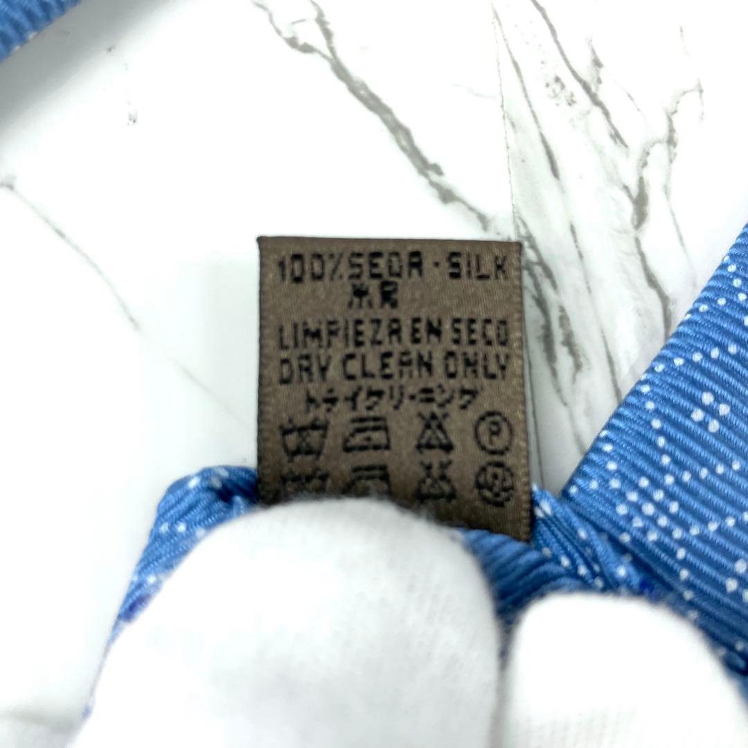 AQUA aries　極美品　ロエベ　ネクタイ　ロゴグラム　格子柄　ジャガ