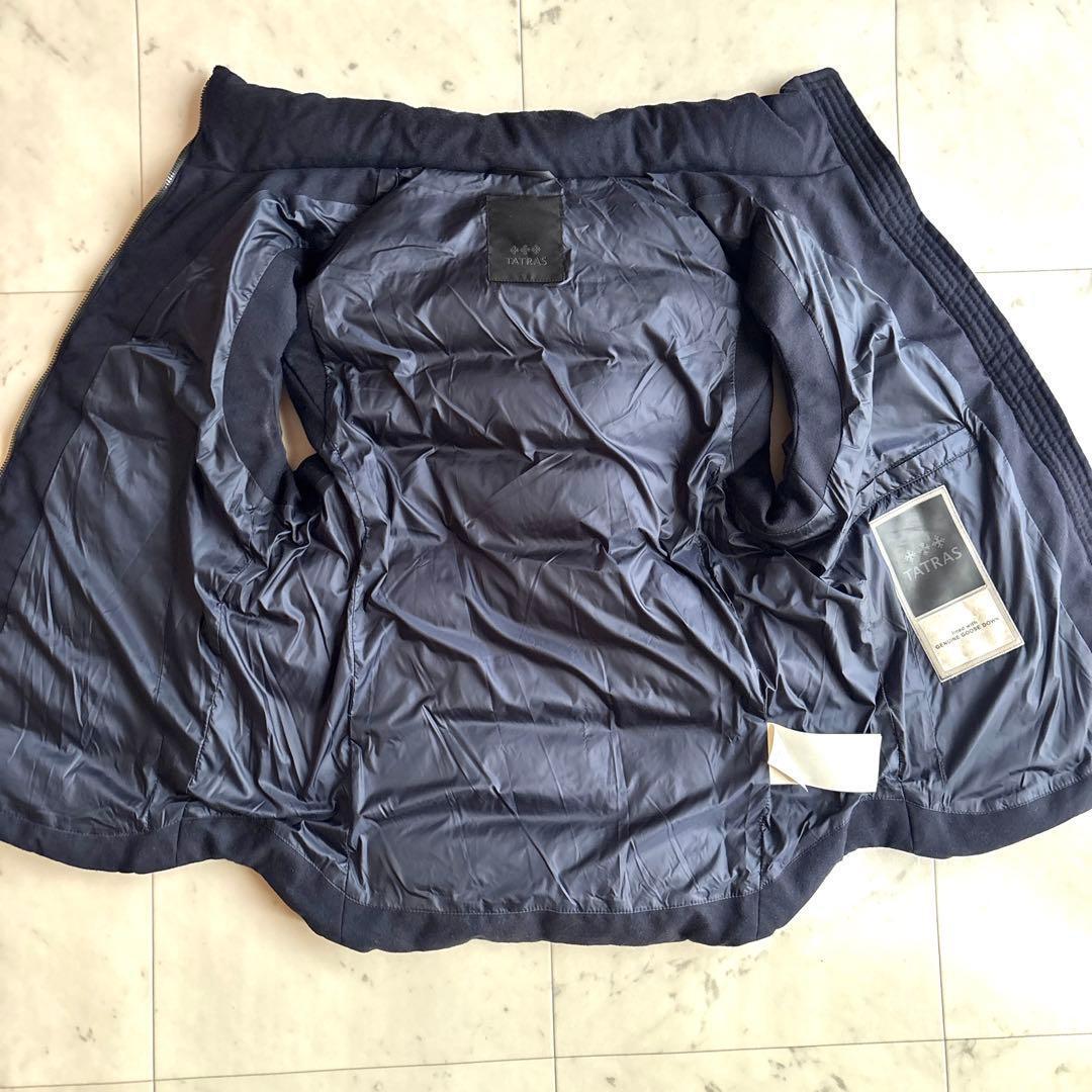 美品 タトラス ダウンベスト ネイビー Lサイズ相当 定価9.6万円