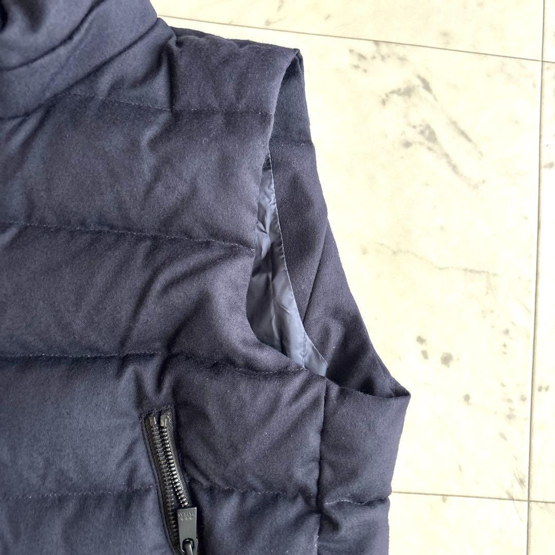 美品 タトラス ダウンベスト ネイビー Lサイズ相当 定価9.6万円