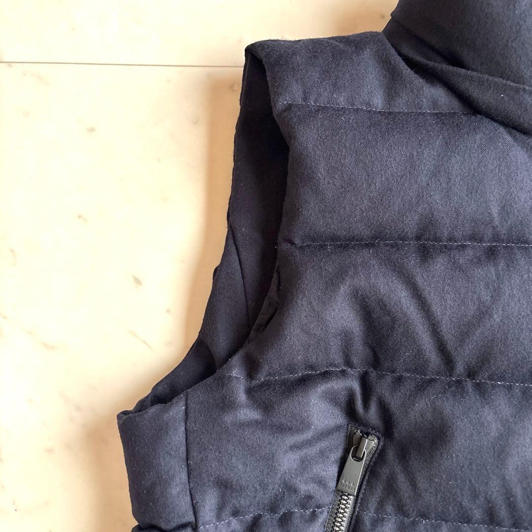 美品 タトラス ダウンベスト ネイビー Lサイズ相当 定価9.6万円