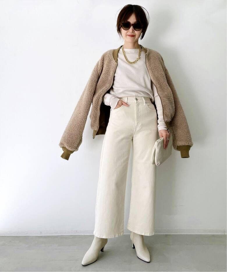 L'Appartement STAMMBAUM ショートボアブルゾン