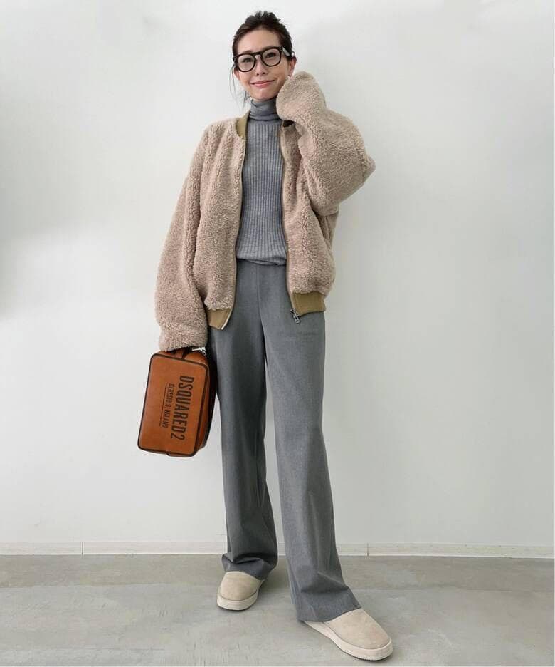 L'Appartement STAMMBAUM ショートボアブルゾン