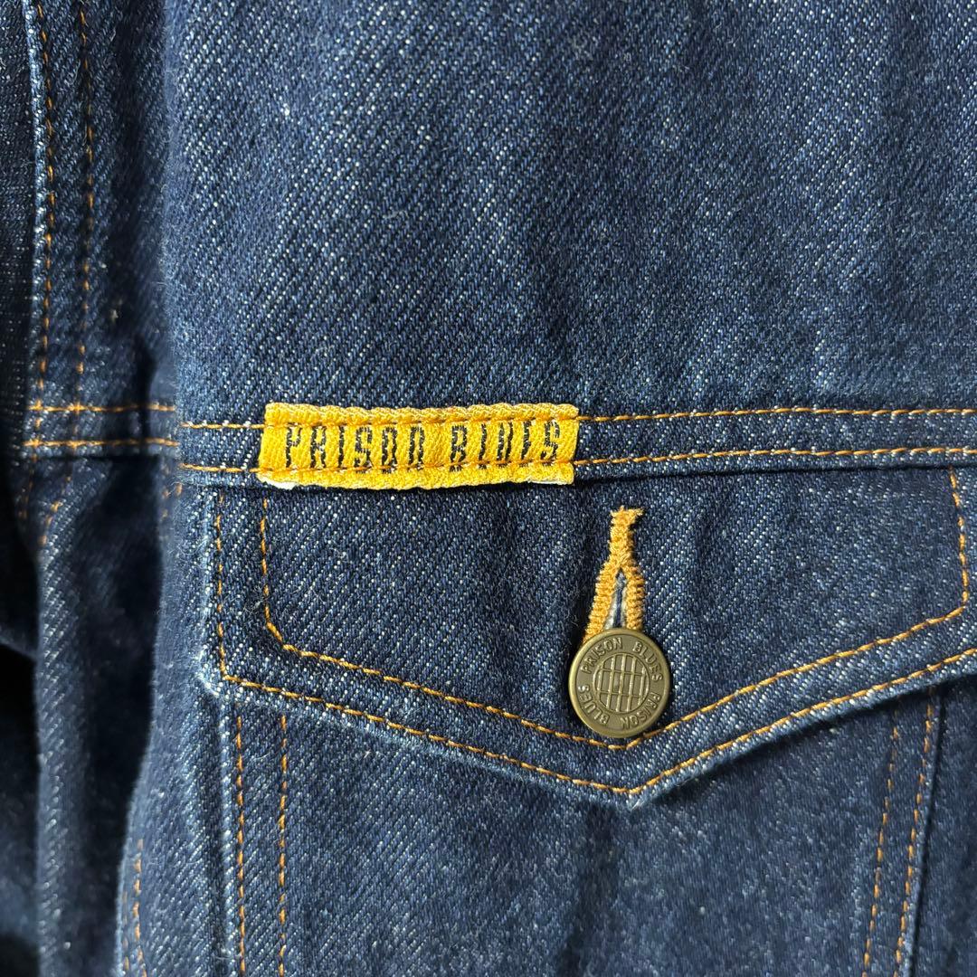 値下げ　プリズンブルース ダークブルー デニムジャケット