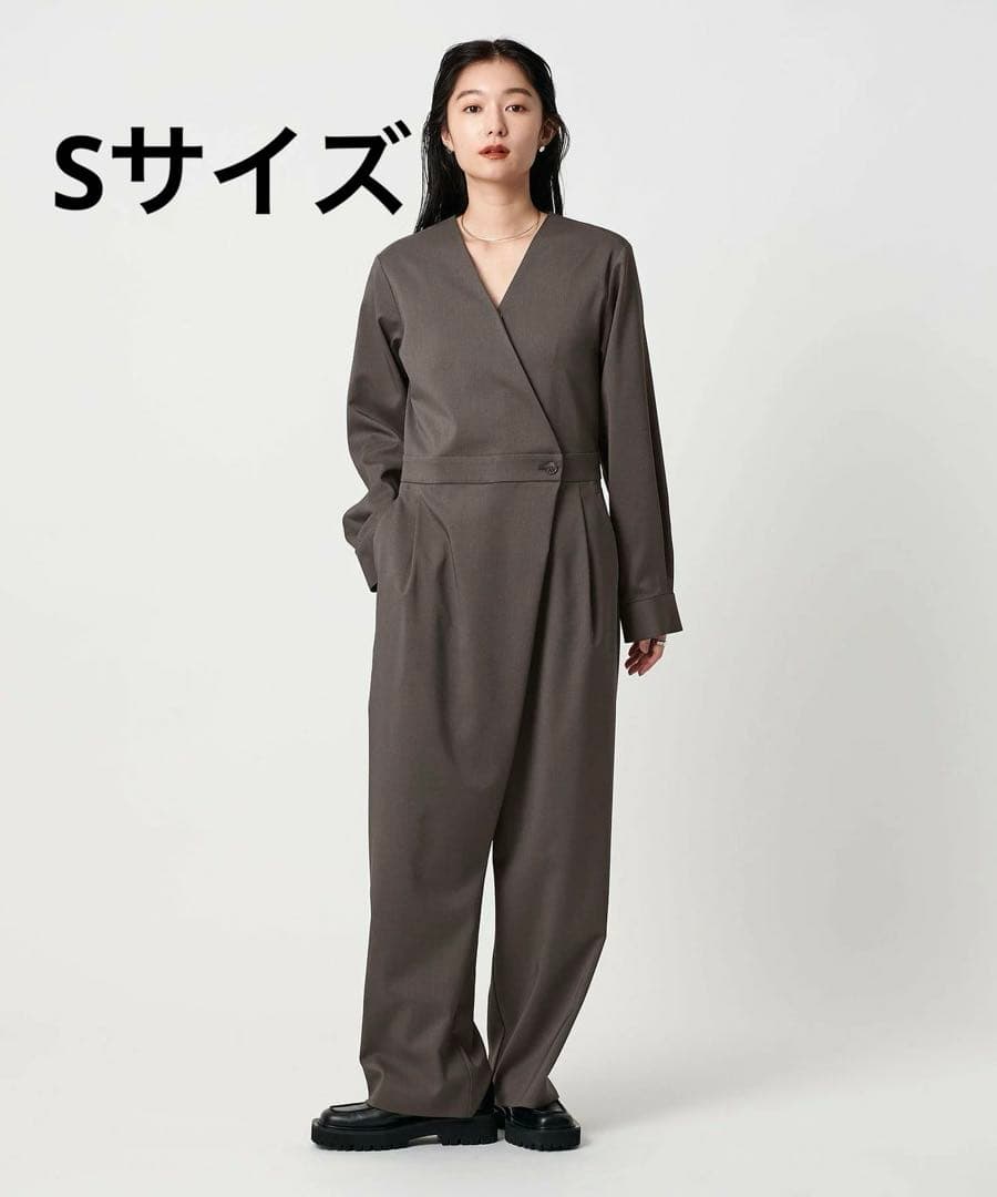 MARW UNITED ARROWS　Vネック ラップ オールインワン　Sサイズ