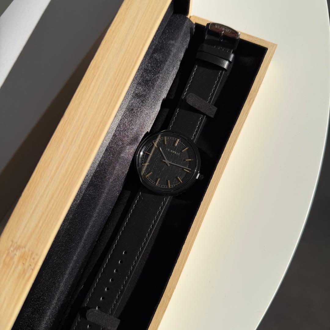 【未使用箱付き】VEJRHØJ 腕時計 NORDIC noir ブラック