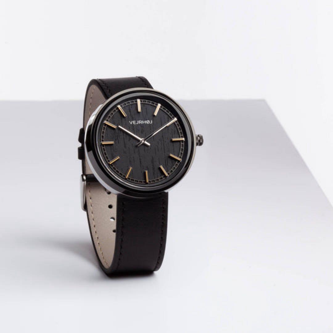 【未使用箱付き】VEJRHØJ 腕時計 NORDIC noir ブラック