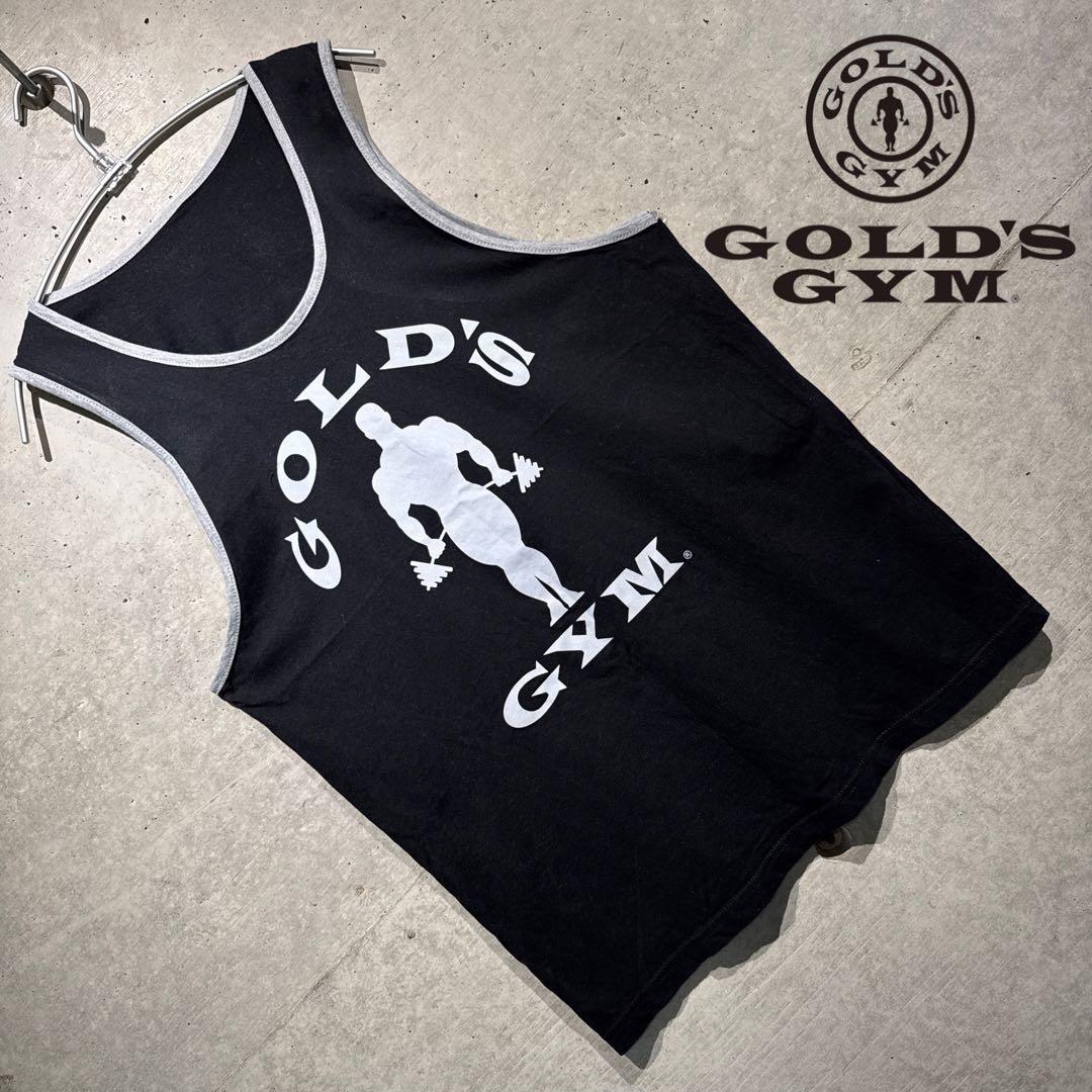 やまなーGOLD'S GYM リンガータンクトップ 黒　横川尚孝着用モデル