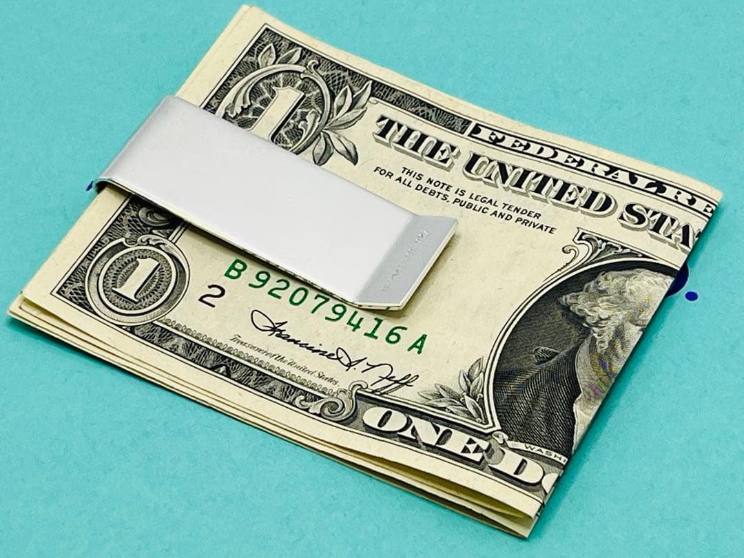 c694 Tiffany&Co. ティファニー　マネークリップ　シルバー　925