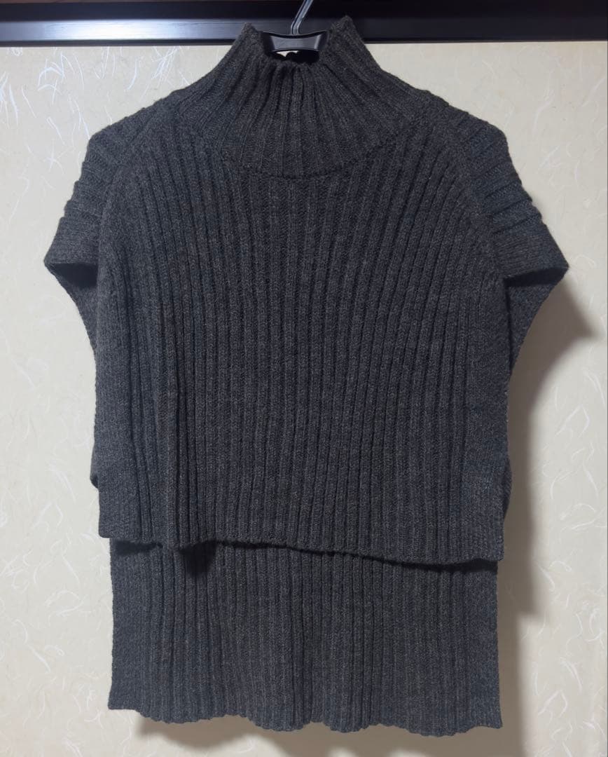 Apuweiser-riche 鈴木愛理コラボ ニットベスト シャツワンピース