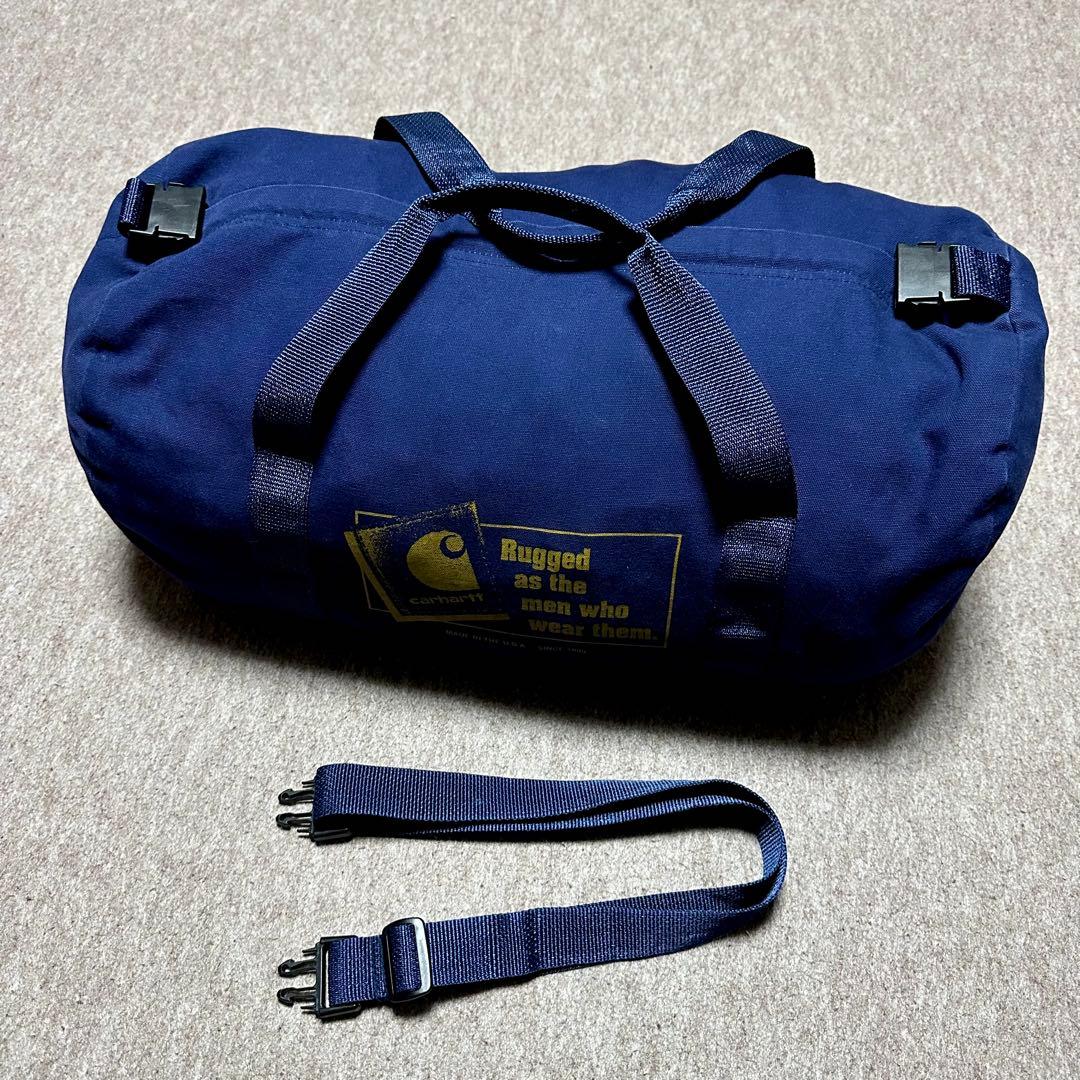 Carhartt ドラムバッグ ダック ネイビー 美品 USA製 93年製