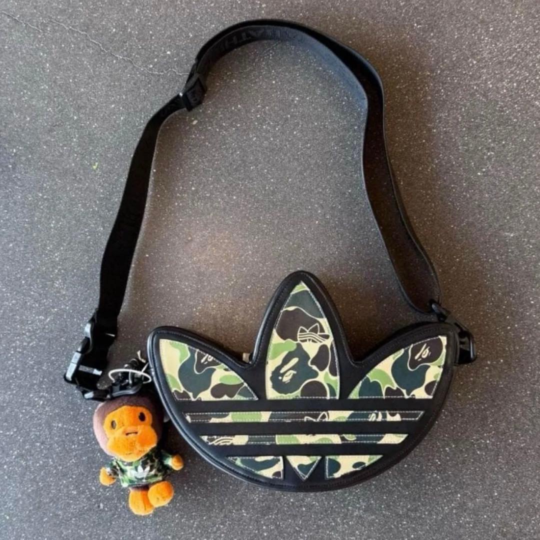 新品 BAPE ADIDAS CAMO TREFOIL SHOULDER BAG