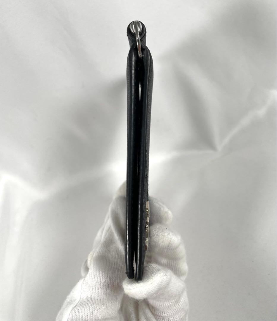 未使用に近い PRADA プラダ マネークリップ 二つ折り財布 カードケース