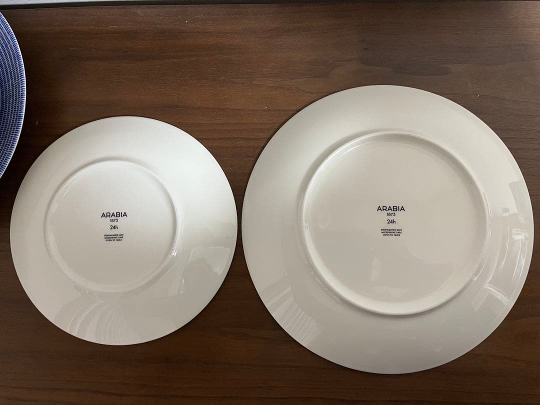 アラビア24h アベック プレート 20cm ４枚 26cm ２枚 ブルー