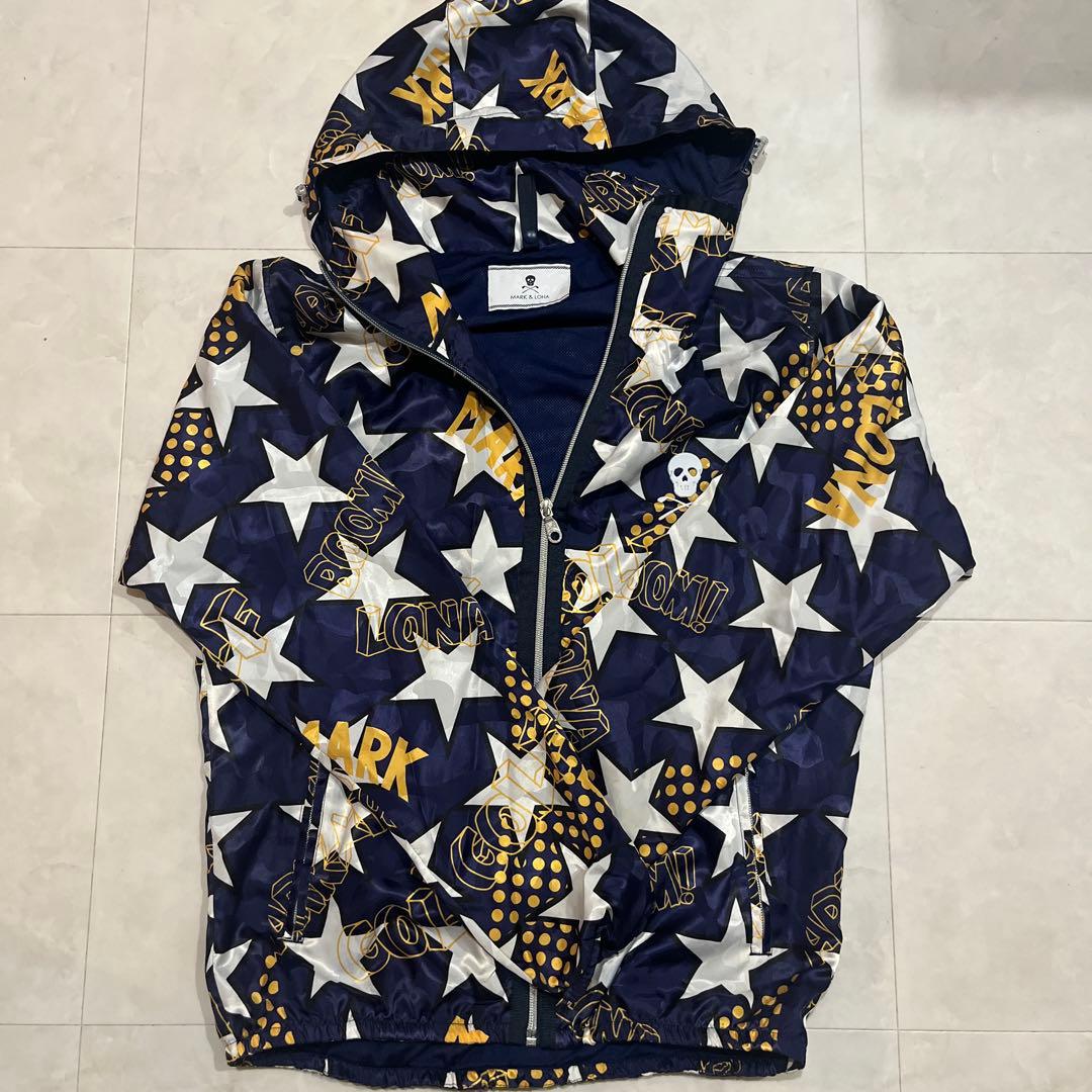 美品☆キムタク着用☆MARK&LONA☆ナイロンジャケット☆星柄 迷彩☆48
