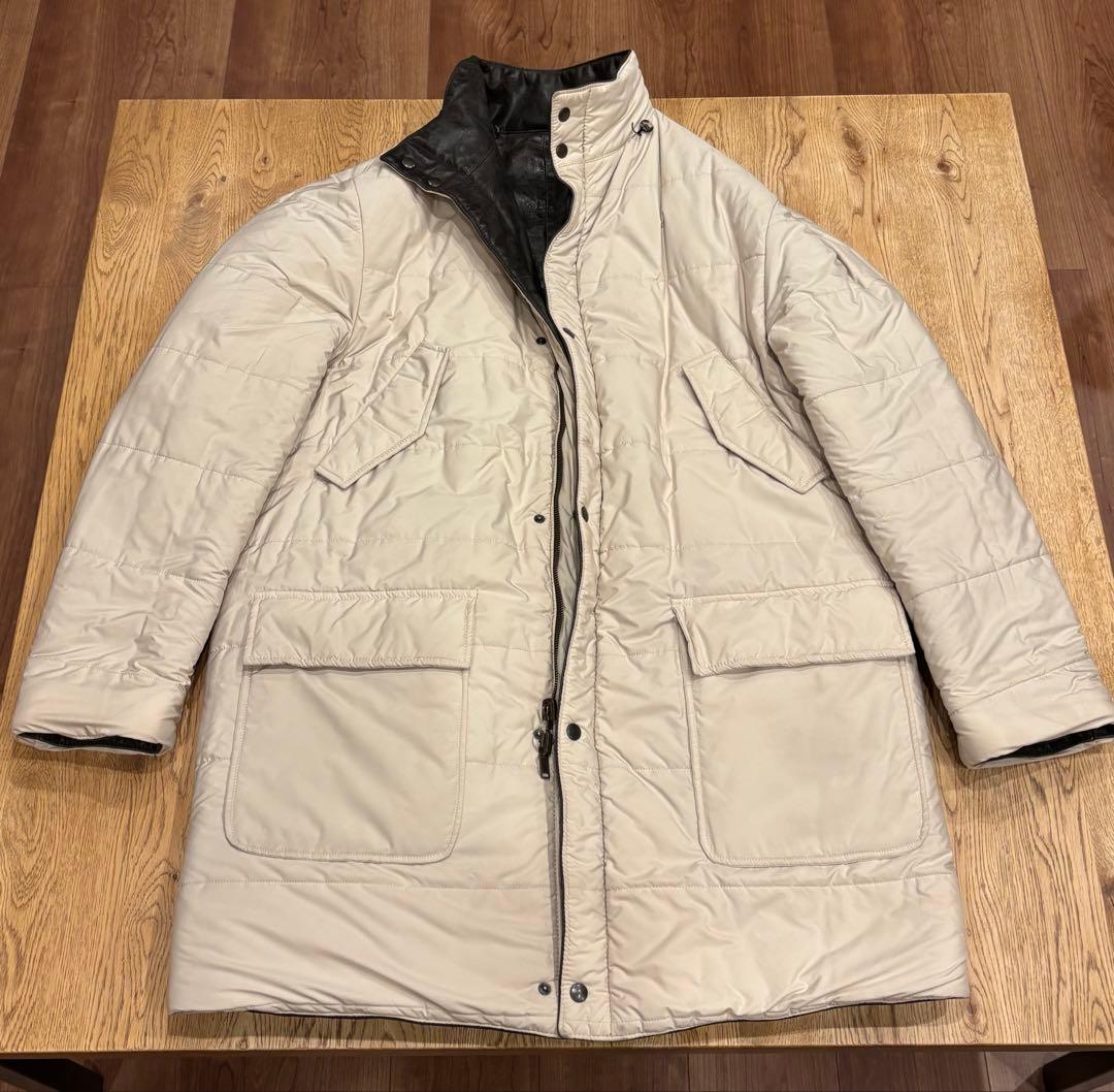 超希少 ISAIA リアルレザーコート N-3B型 FOXファーイタリア