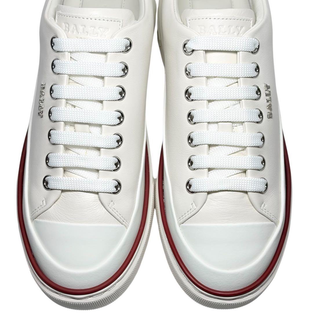 未使用品 BALLY MAILY バリー マイリー レザースニーカー ホワイト