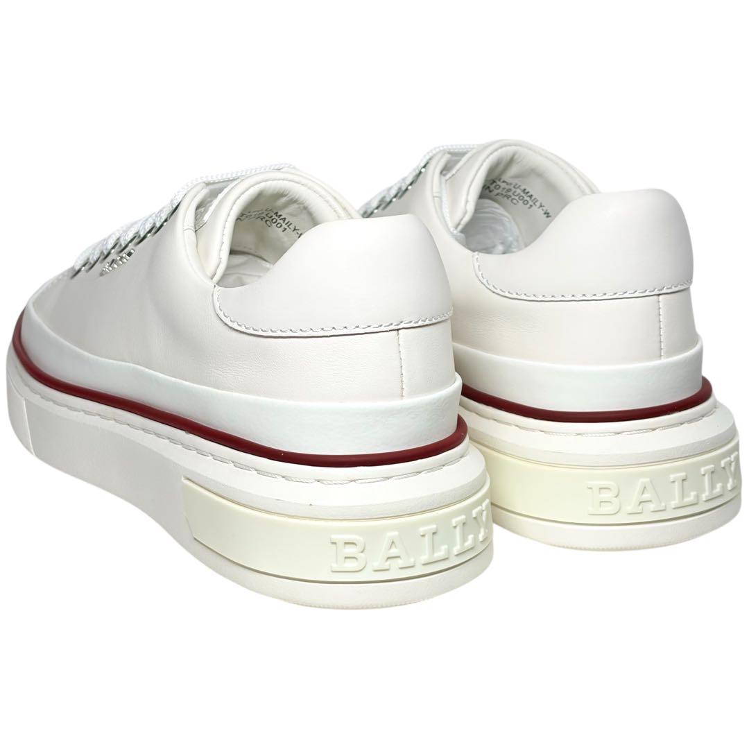 未使用品 BALLY MAILY バリー マイリー レザースニーカー ホワイト