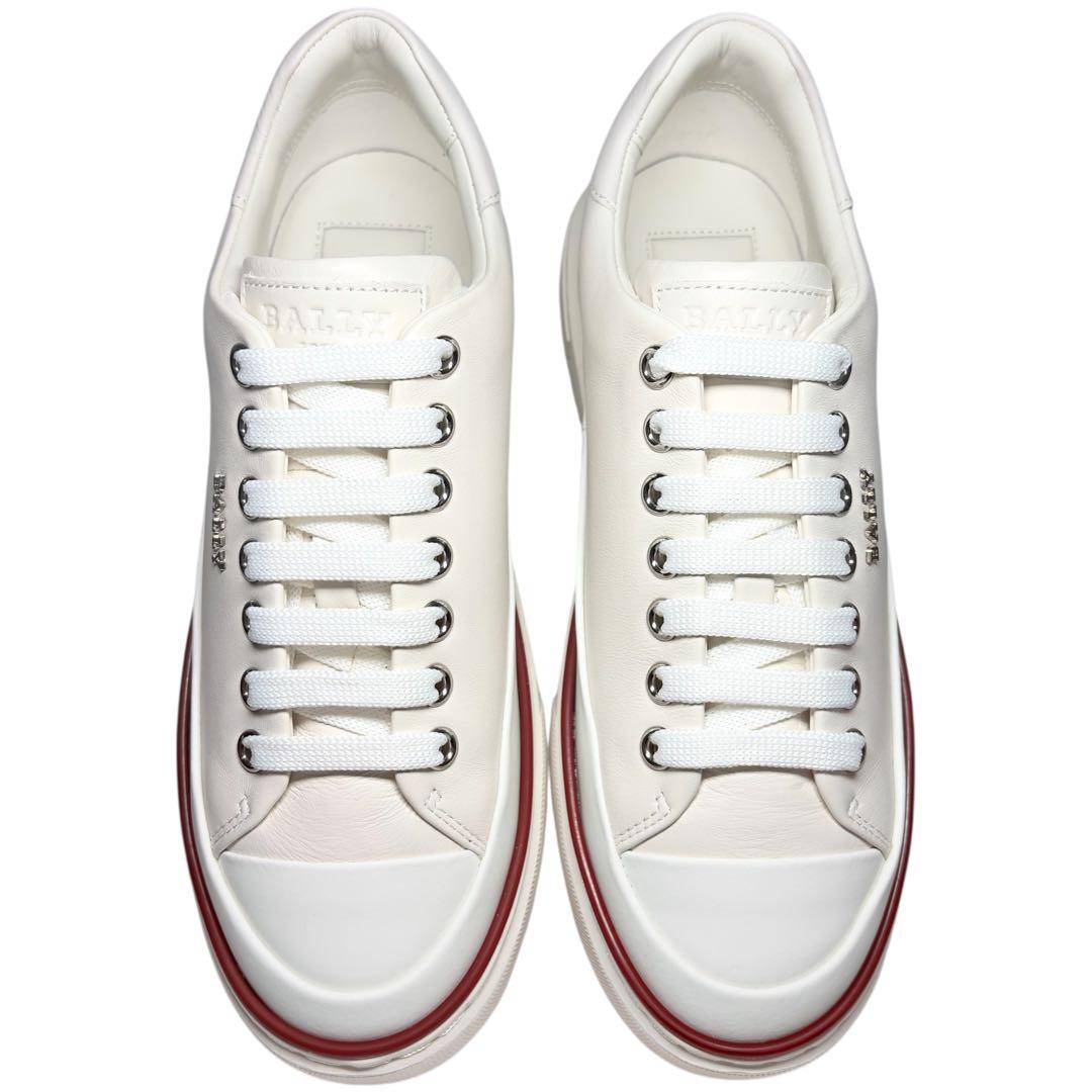 未使用品 BALLY MAILY バリー マイリー レザースニーカー ホワイト