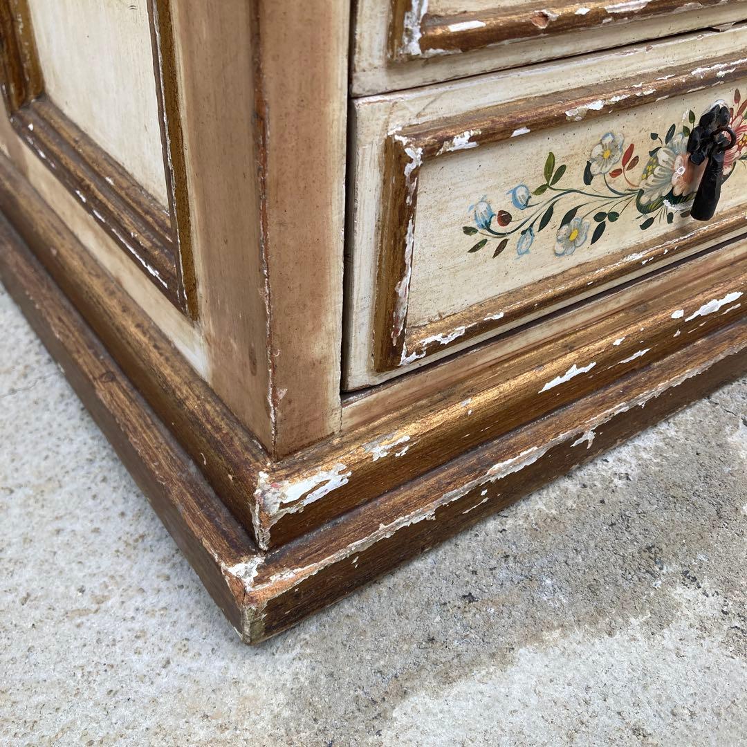 n*2様 西洋 古家具 チェスト 7段 花柄 イタリア製 アンティーク