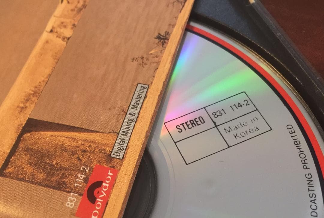 貴重廃盤美品CD－張學友ジャッキーチュン・1986年「相愛」韓国製・ポリドール社