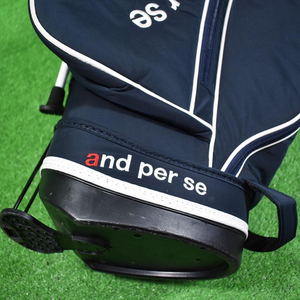 and per se/アンパスィ ゴルフ キャディバッグ【ネイビー】美品！