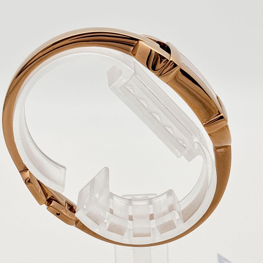 【人気・電池新品】GUCCI 6800L GG柄 ピンク シェル ピンクゴールド