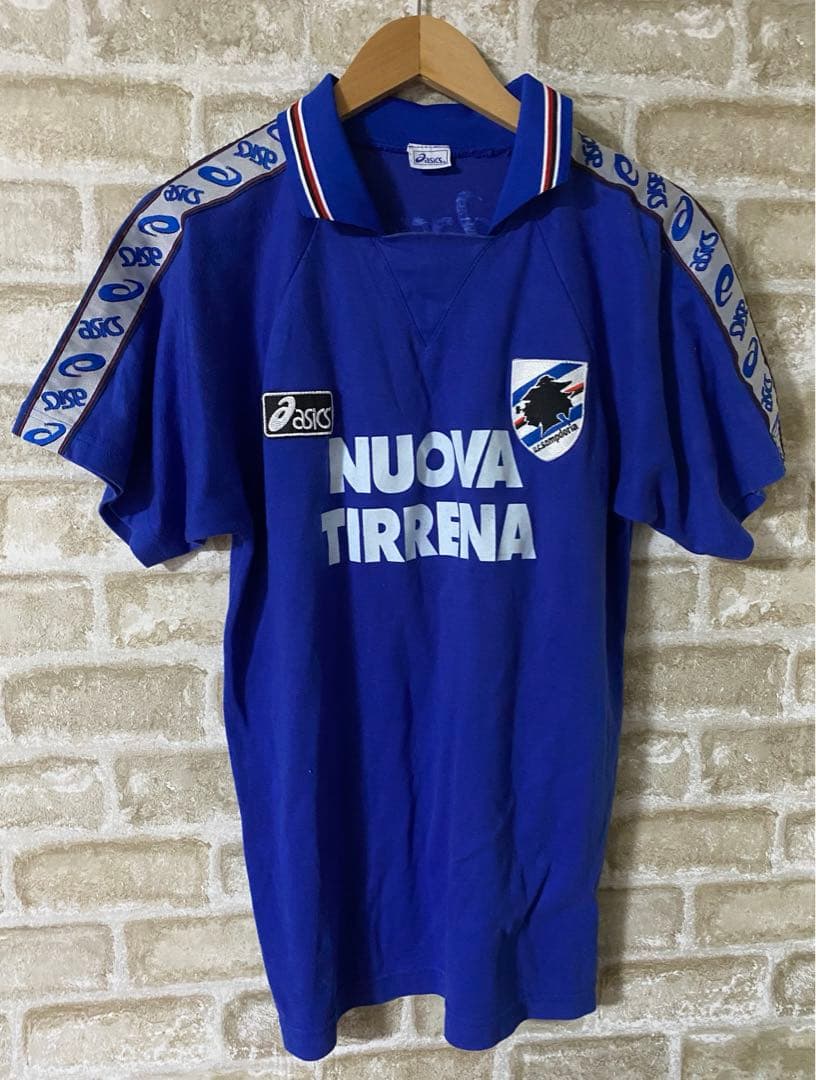 ビンテージ　90s セリエA asics メンズL ユニフォーム　サンプドリア