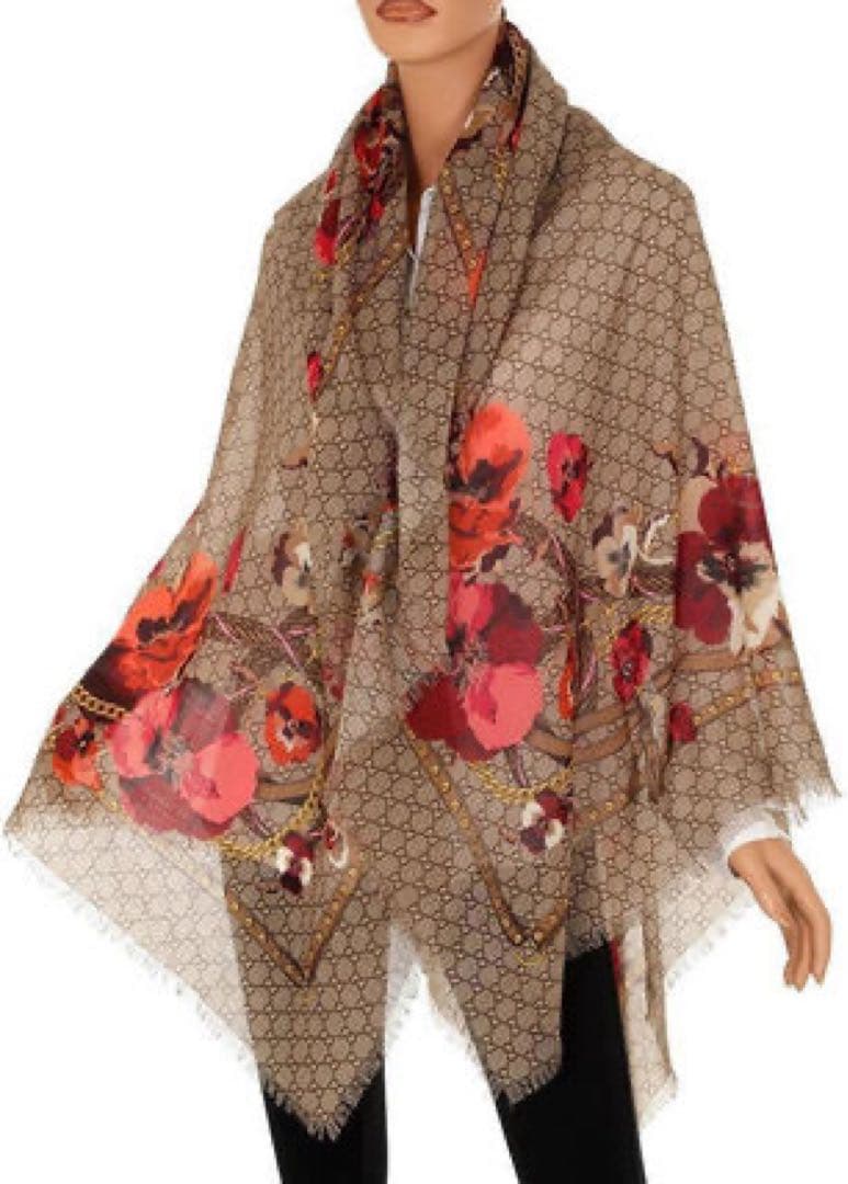 GUCCI 花柄 ショール・ストール