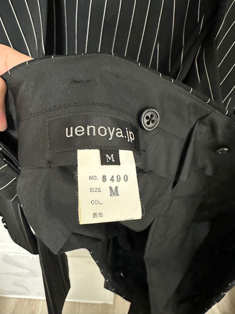 ズートスーツ 上野屋 ブラックストライプ セットアップ Mサイズ