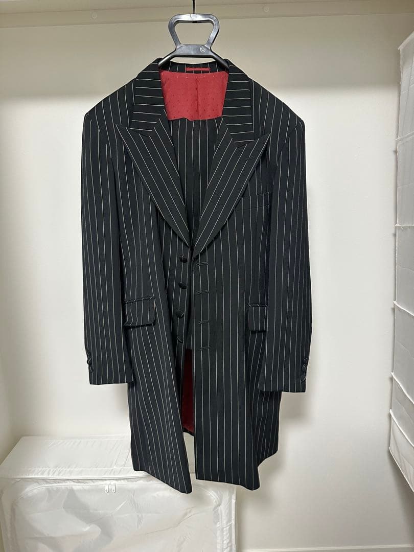 ズートスーツ 上野屋 ブラックストライプ セットアップ Mサイズ