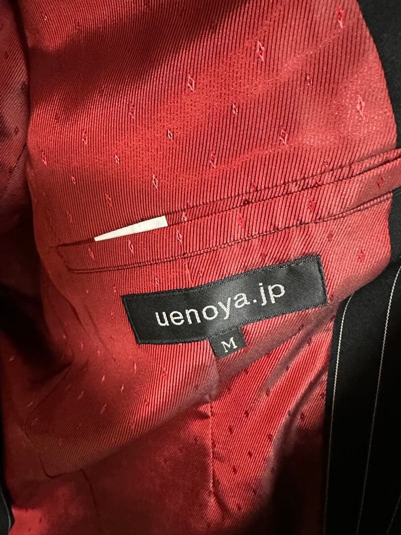 ズートスーツ 上野屋 ブラックストライプ セットアップ Mサイズ