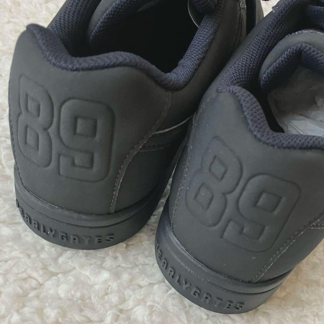 新品【パーリーゲイツ】定番 ローカット ゴルフシューズ 紺 22.5cm