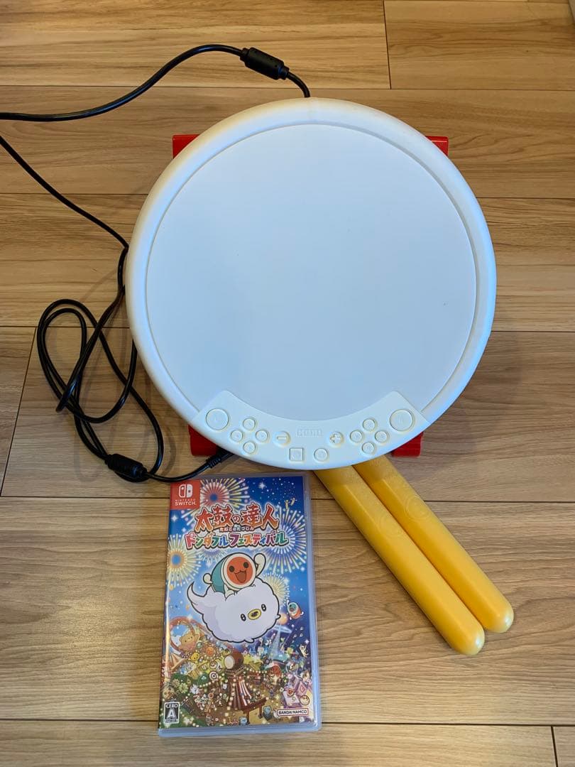 ニンテンドースイッチ　太鼓の達人&太鼓・バチセット