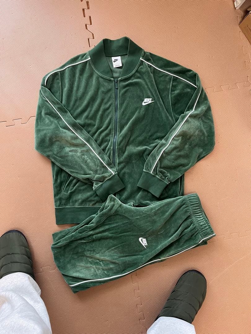 Nike ナイキ　 ベロア　ジャージ　セットアップ　L