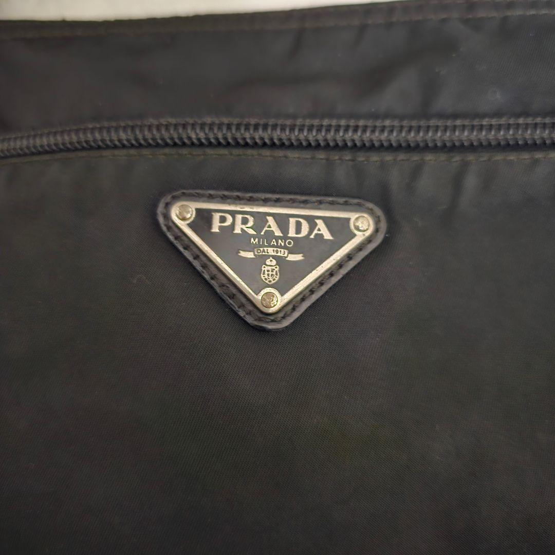 ✨美品✨PRADA　ショルダーバッグ　三角ロゴ　ナイロン　ブラック　白タグ