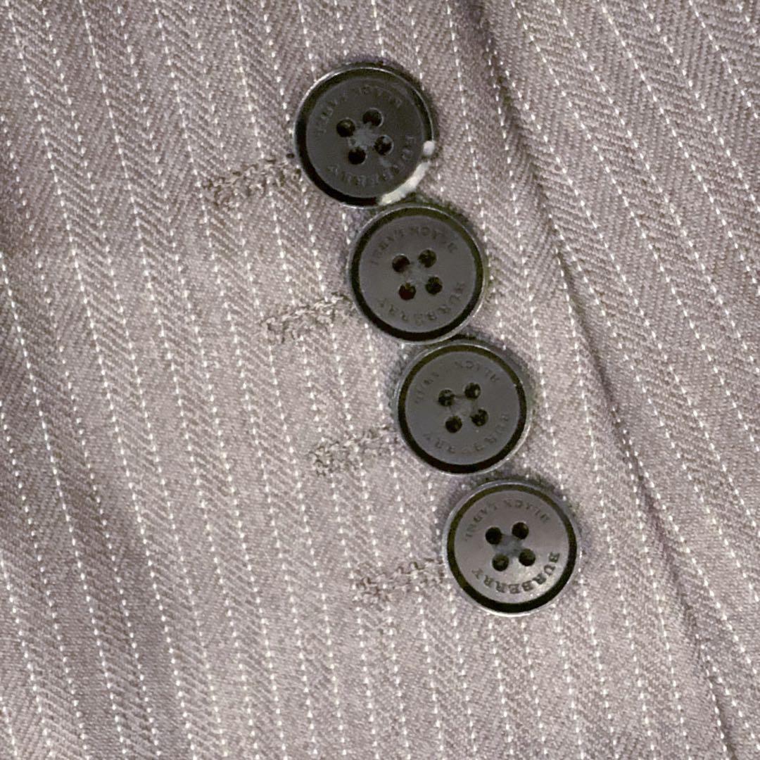 美品 BURBERRY BLACK LABEL ストライプ スーツ グレー