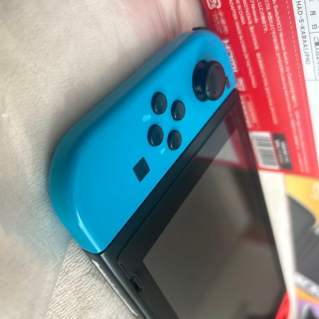 【ケース+箱付】Nintendo Switch ネオンブルー/ネオンレッド 本体