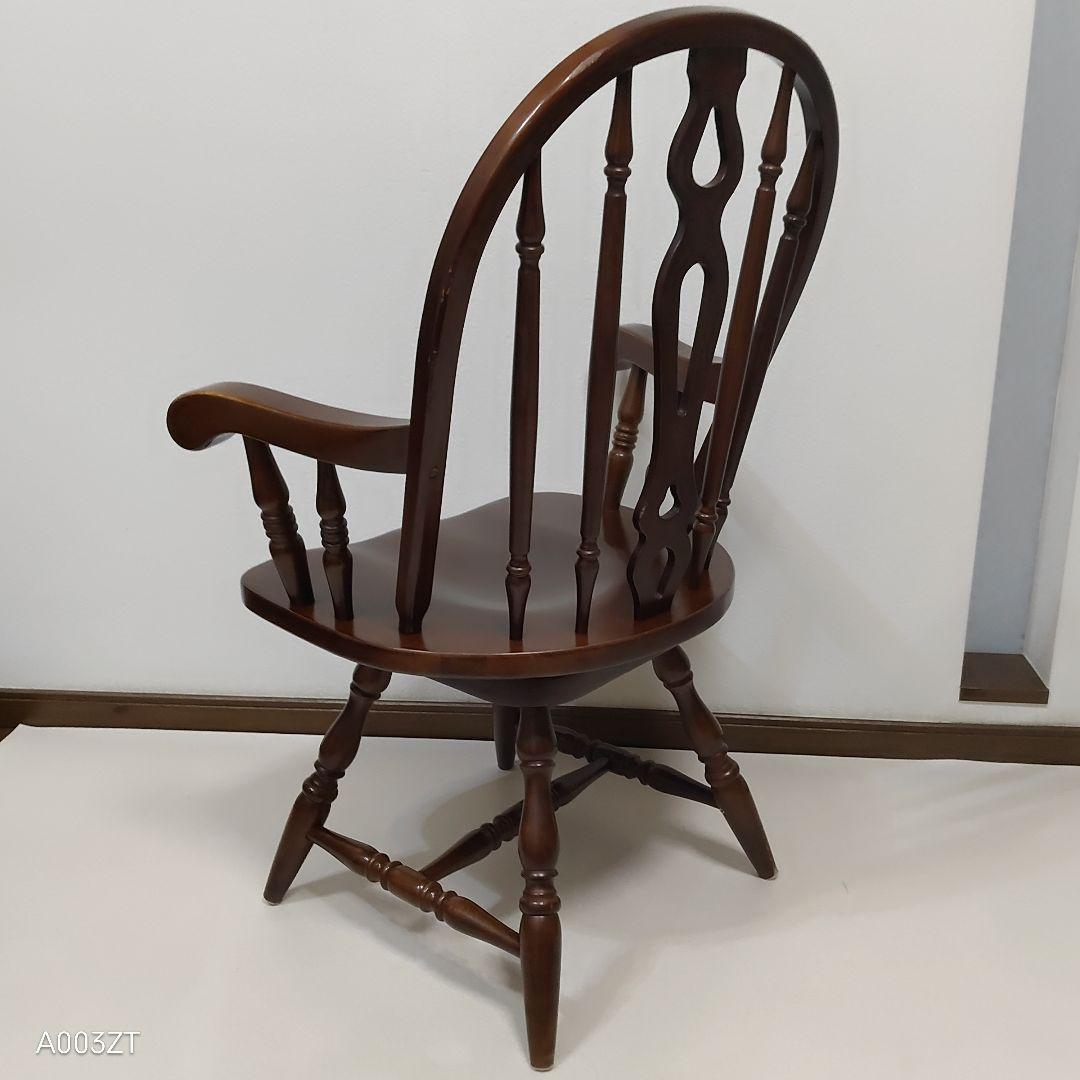 フープバック　回転式ウインザーチェア アームチェア