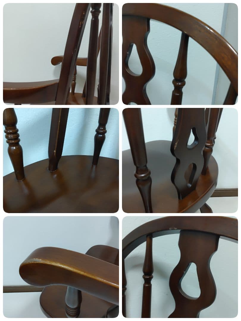 フープバック　回転式ウインザーチェア アームチェア