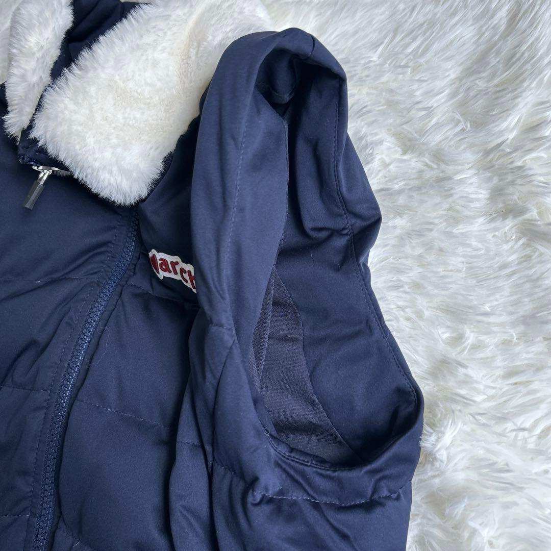 アルチビオ 中綿ダウン ワンピース ファー付き ウエストベルト 38