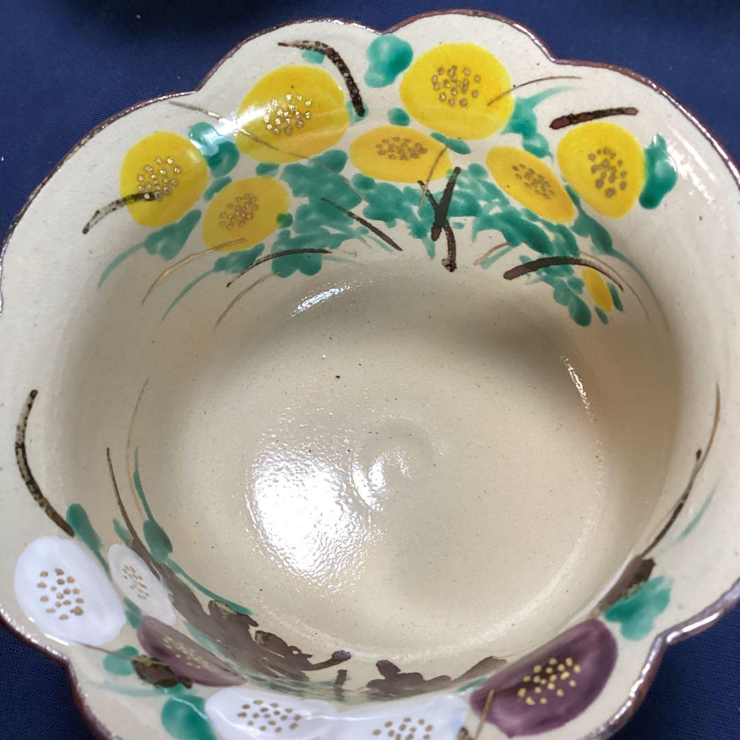 N atha　　京焼乾山写菊絵向付　5客　　新品未使用