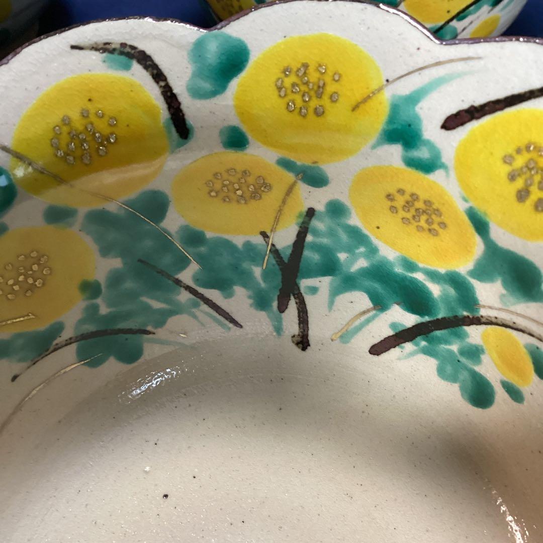 N atha　　京焼乾山写菊絵向付　5客　　新品未使用