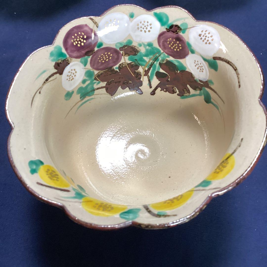 N atha　　京焼乾山写菊絵向付　5客　　新品未使用